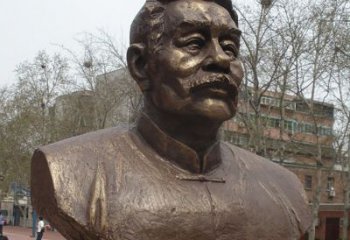 贵阳鲁迅胸像名人铜雕是中领雕塑公司定制的一款…