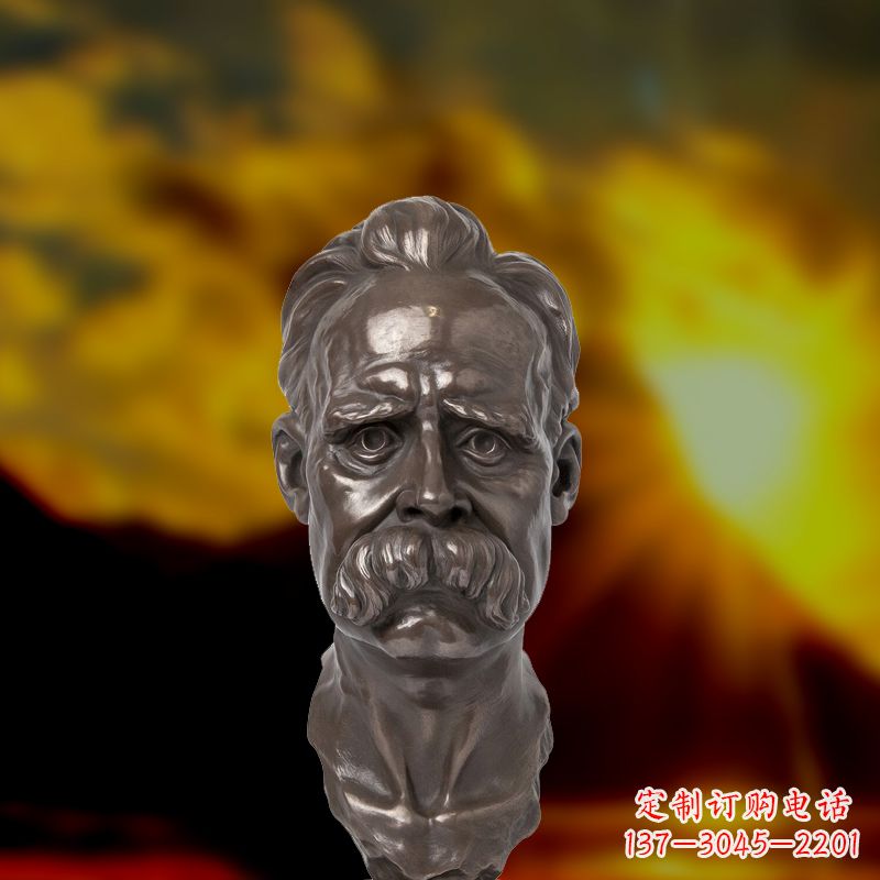 贵阳尊贵的尼采铜雕头像