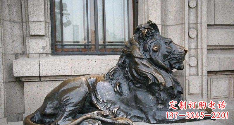 贵阳心动不如行动,西洋狮子铜雕真实还原精美