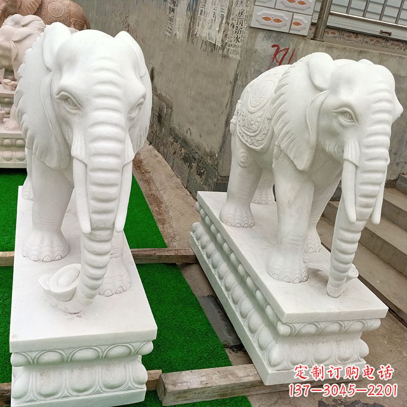贵阳中领雕塑推出的天然石头大象雕塑，雕塑形象…