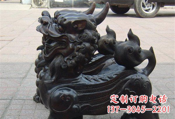 贵阳象征保护，美轮美奂的貔貅辟邪神兽铜雕