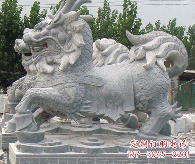 贵阳麒麟招财神兽石雕