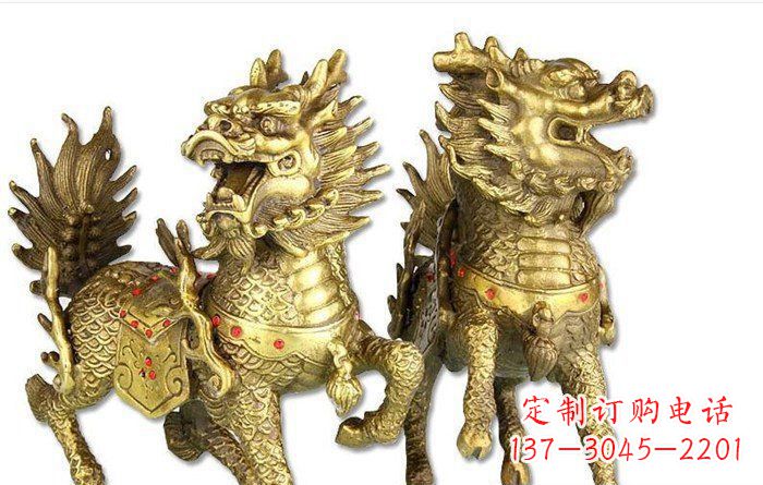 贵阳麒麟招财神兽铜雕