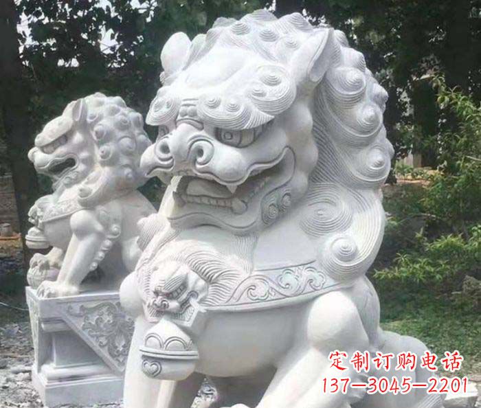 贵阳中领雕塑:精致石雕狮子捕捉震撼动人的气势