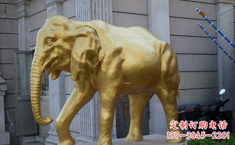 贵阳中领雕塑：精美的大象铜雕