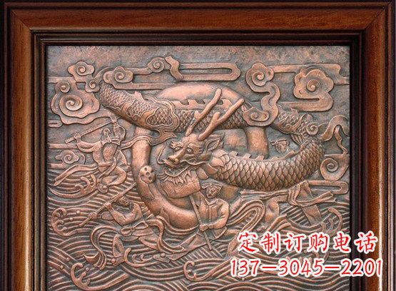 贵阳精美青龙铜浮雕,集传统与现代于一身