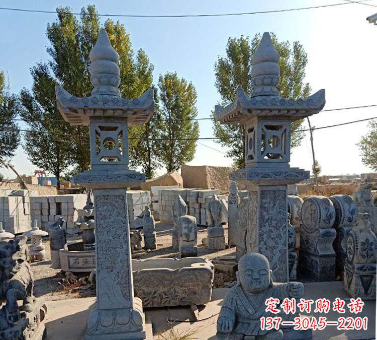 贵阳青石仿古石灯雕塑，精美实用