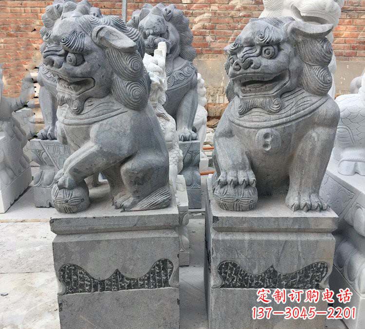 贵阳青石仿古狮子雕塑