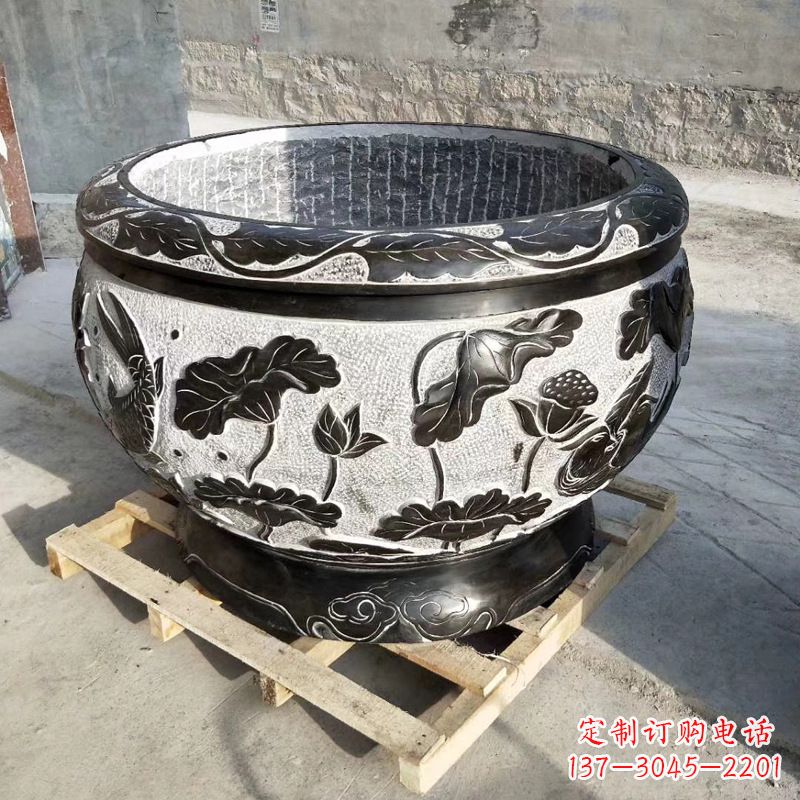 贵阳欣赏古典韵味,青石仿古水缸雕塑尽显典雅