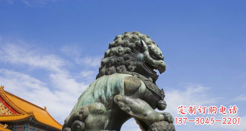 贵阳青铜故宫狮子雕塑--精美绝伦