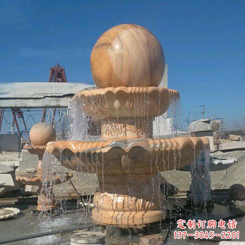 贵阳曲阳石雕风水球喷泉:给你家的空间带来最好的祝福