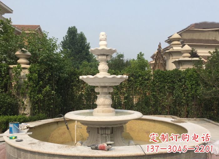贵阳三层喷泉公园石雕 (2)