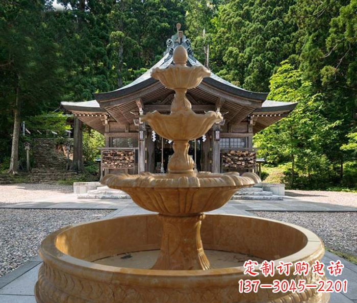 贵阳三层喷泉公园石雕