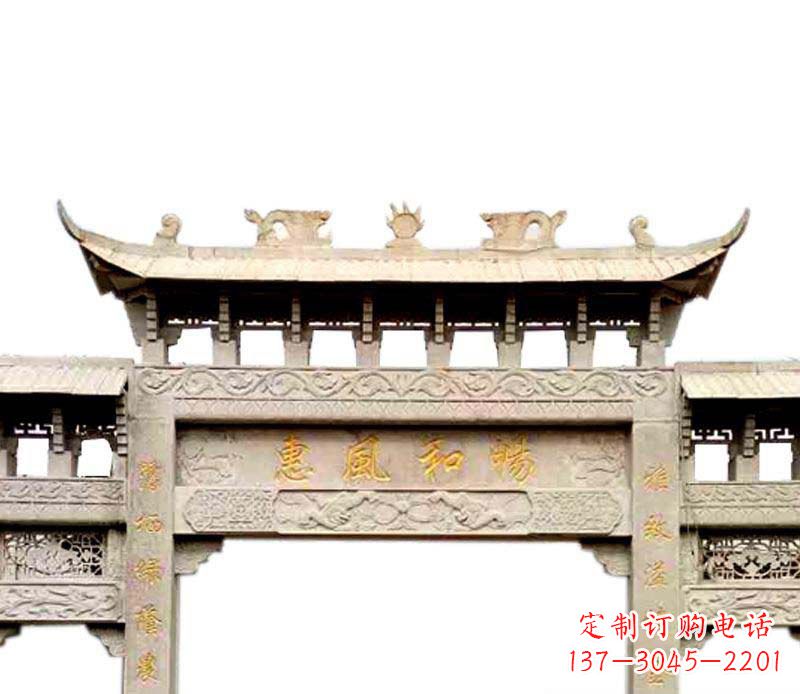 贵阳牌坊石雕–传承传统文化,给空间增色彩