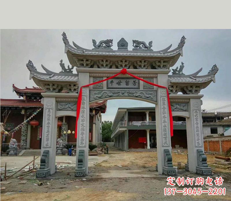 贵阳以传统工艺为源的独特牌坊石雕