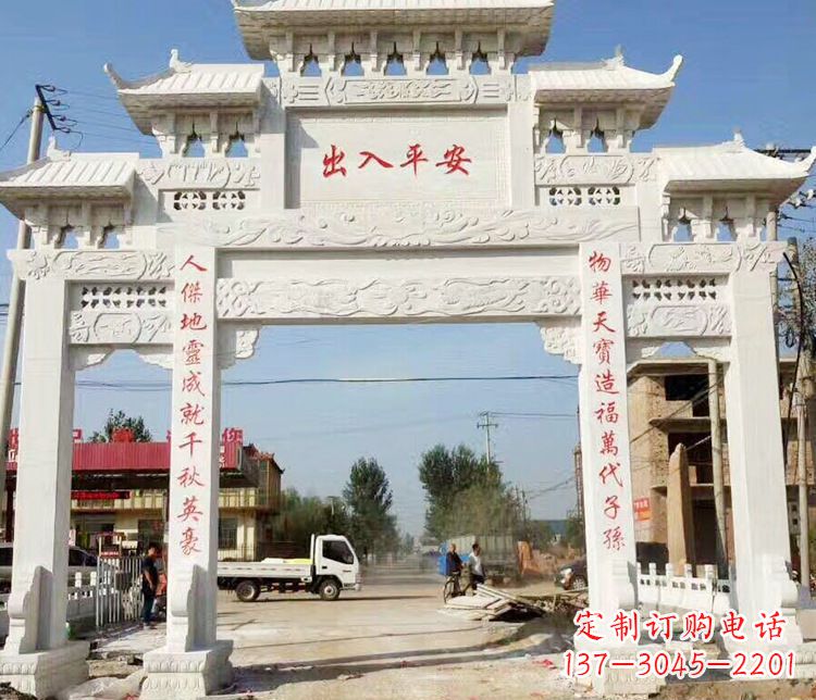 贵阳三门石牌坊石雕艺术