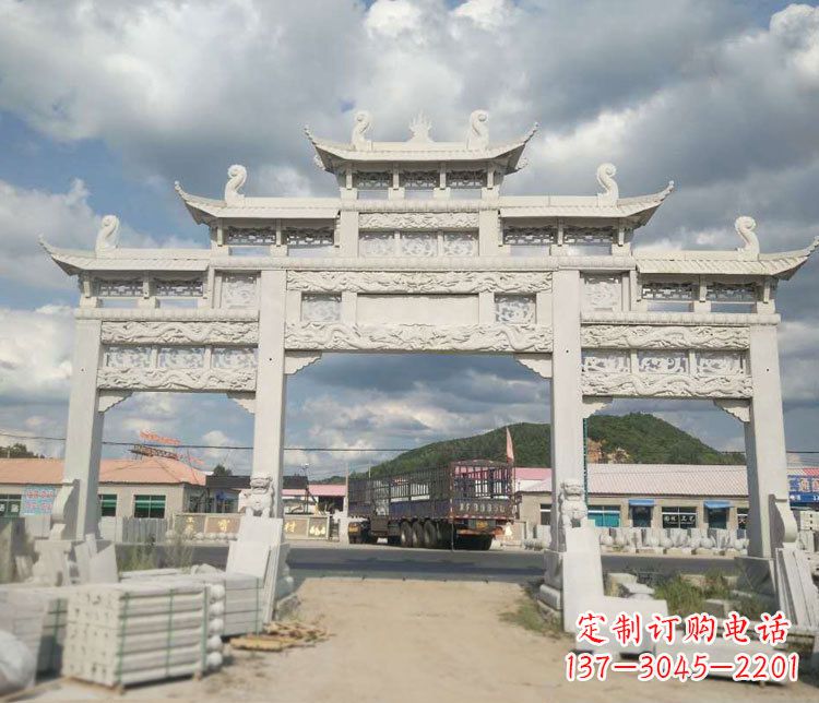 贵阳精美大理石牌坊石雕——给您的家园增添优雅气质
