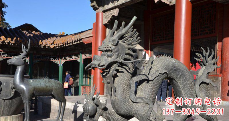 贵阳中领雕塑厂家的青铜神龙雕塑，以神龙作为主…