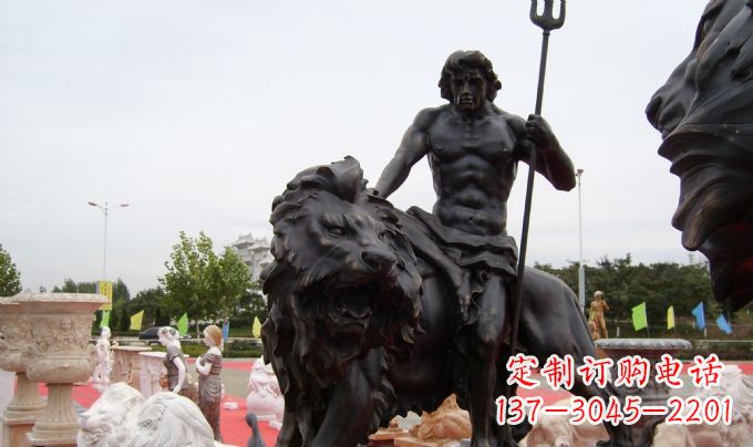 贵阳狮子座铜雕:狮子雕塑把你的星座进行升华