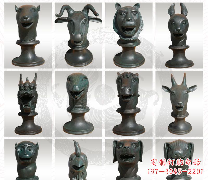 贵阳限量版十二生肖铜雕塑