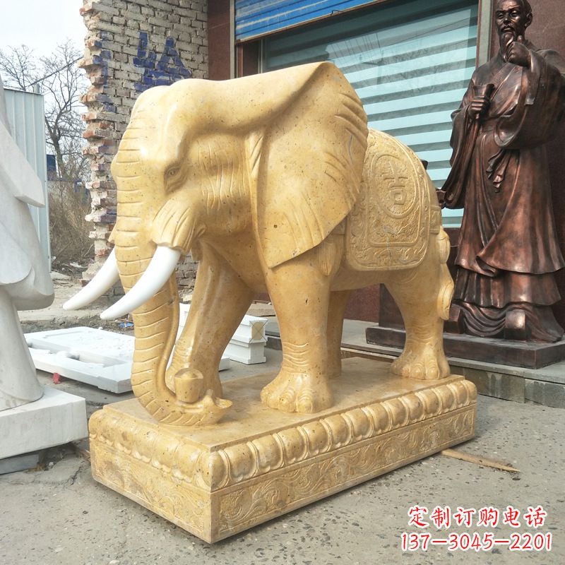 贵阳精美大象雕塑,为你定制宅神兽