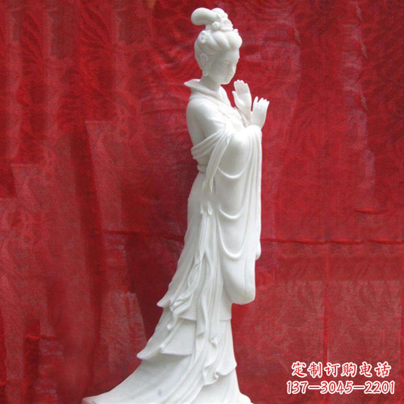 贵阳石雕貂蝉-汉白玉古代著名美女塑像