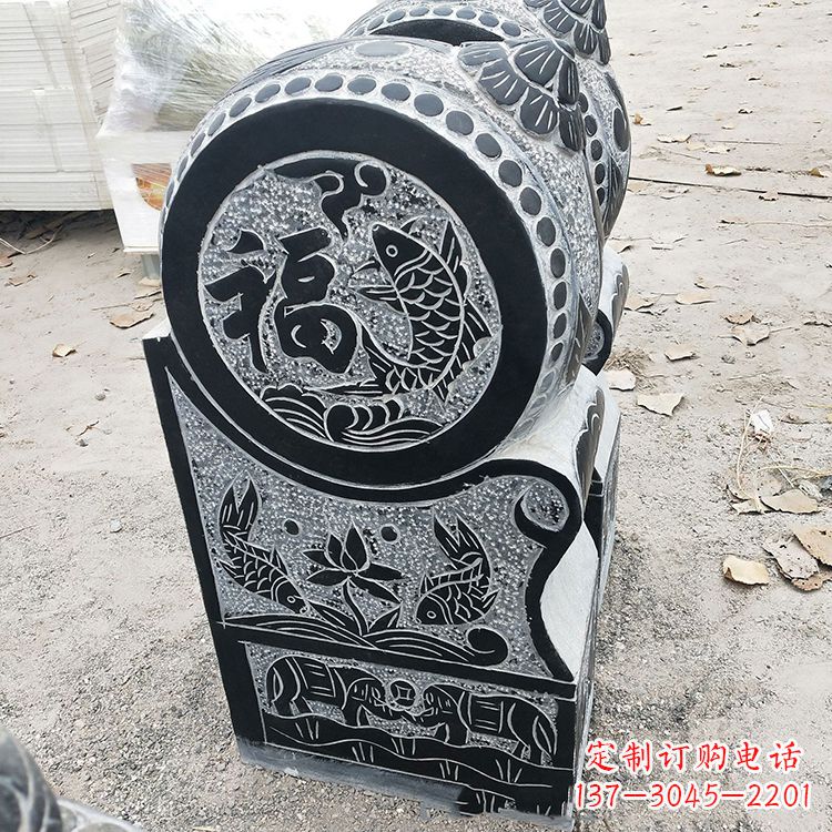 贵阳青石门墩雕塑,让您的家居典雅自有格调