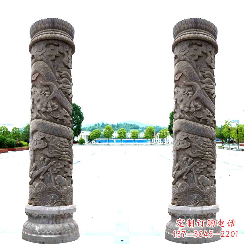 贵阳石雕盘龙柱雕塑