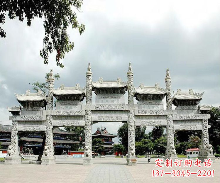 贵阳石雕五门牌坊