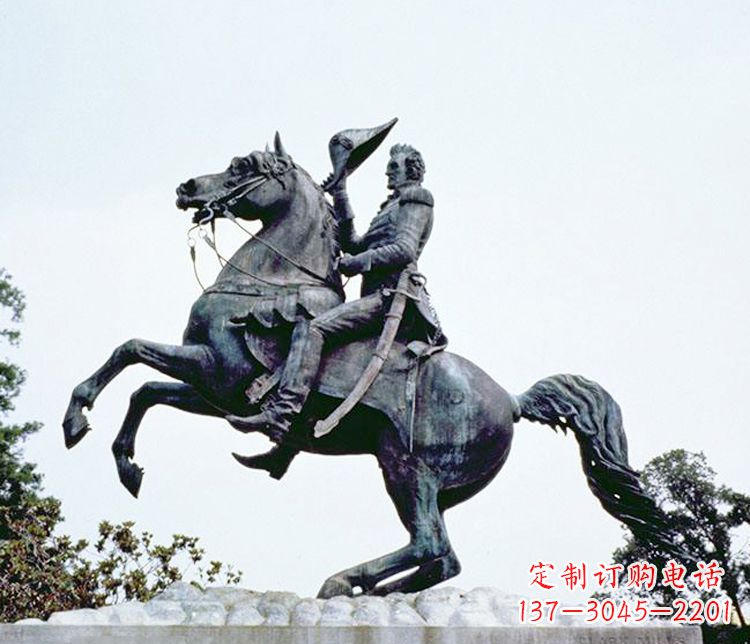 贵阳石雕西方骑马人物雕塑