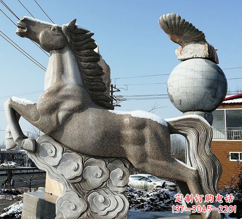 贵阳石雕祥云奔马