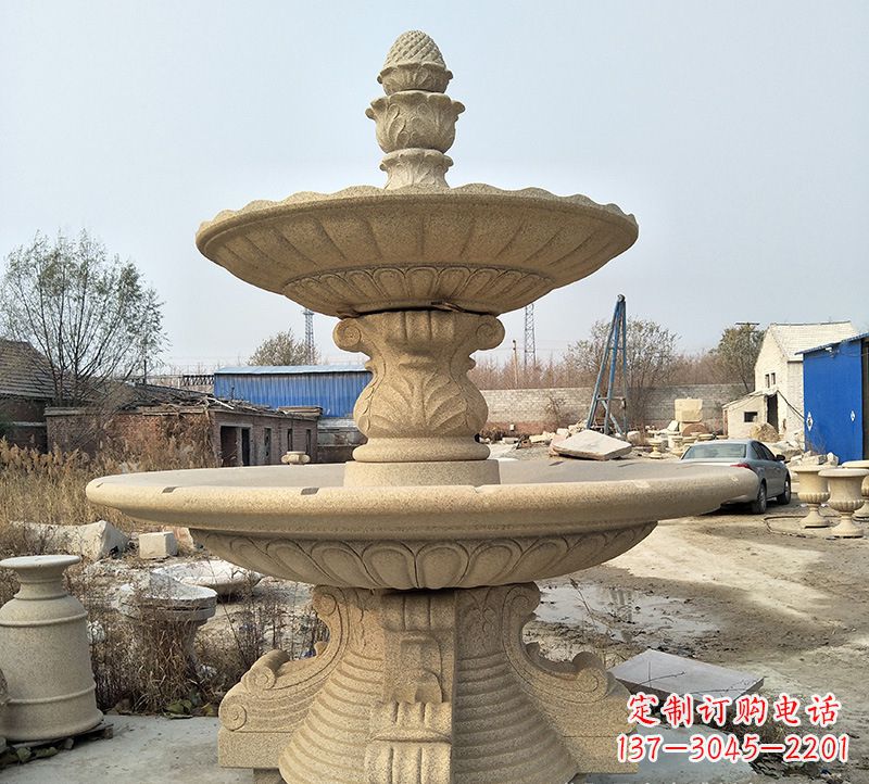 贵阳石雕小鱼喷泉