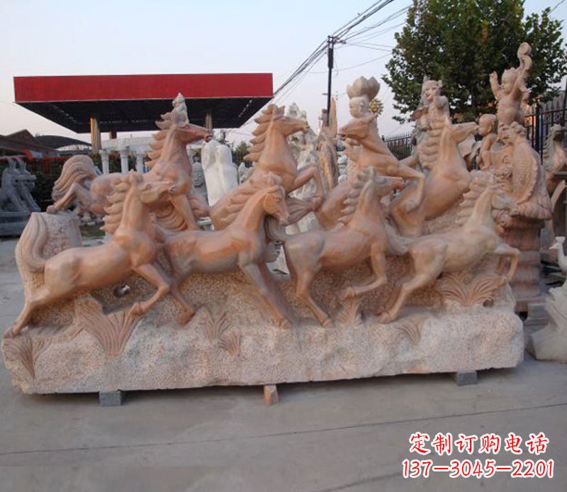 贵阳石头奔马雕塑