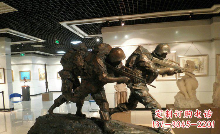 贵阳士兵突击战士铜雕