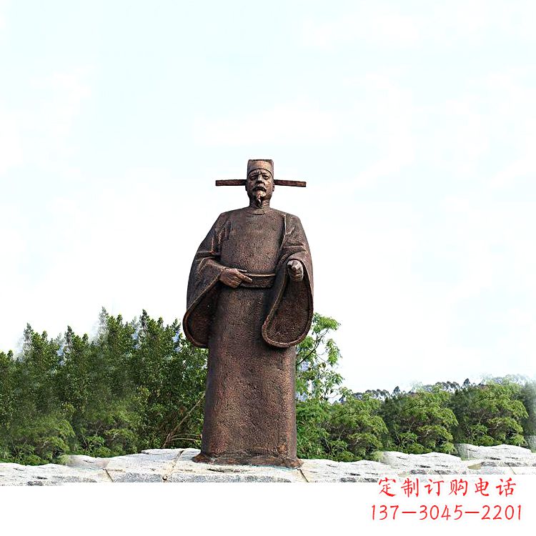 贵阳世界法医学鼻祖纯铜宋慈公园景区终归历史名人雕像