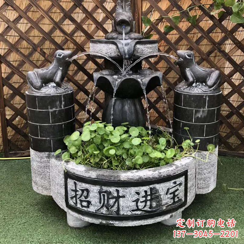 贵阳双层喷泉石雕