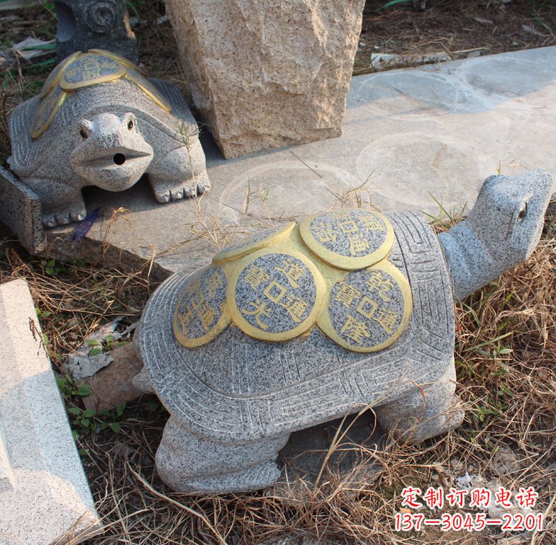 贵阳水池乌龟石雕