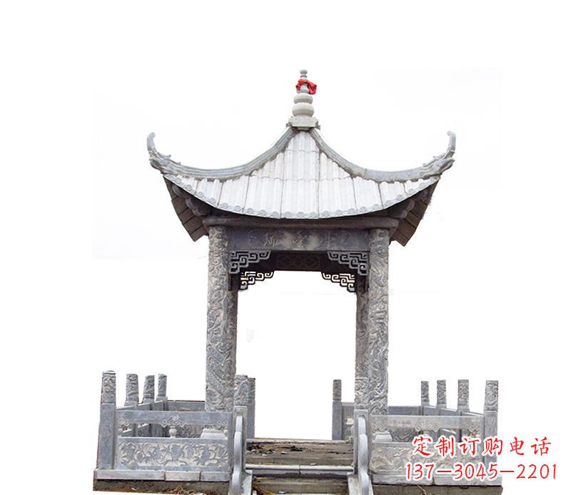 贵阳四角仿古石凉亭石雕