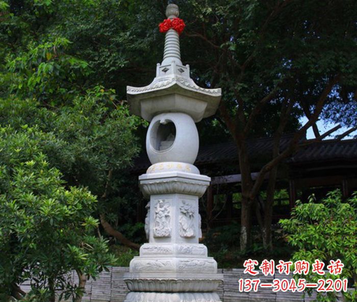 贵阳寺庙景观舍利塔石雕 (2)