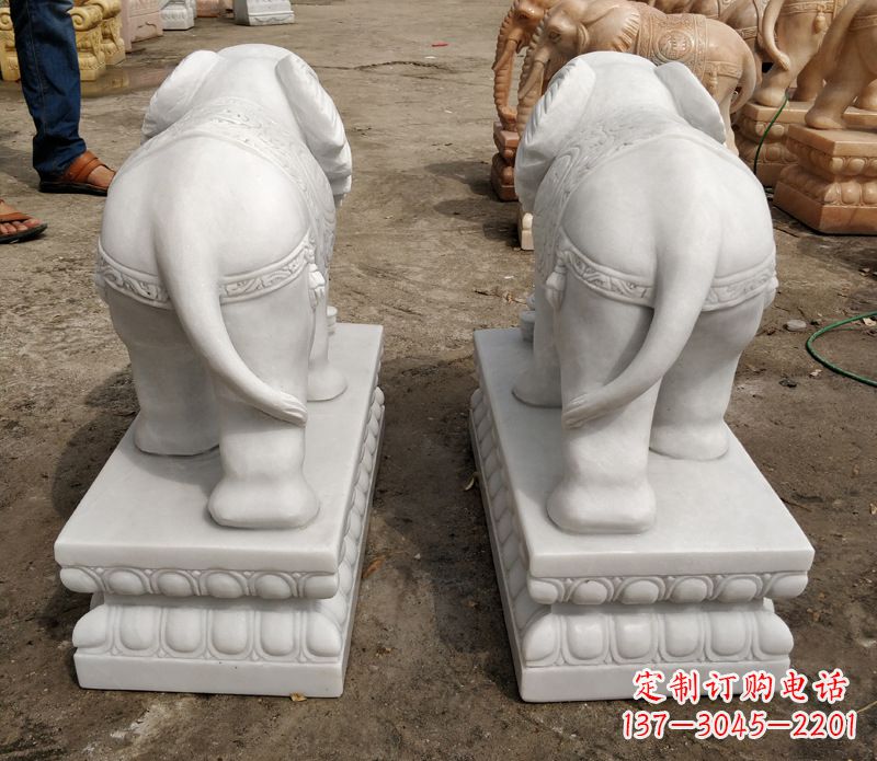 贵阳寺庙石雕大象