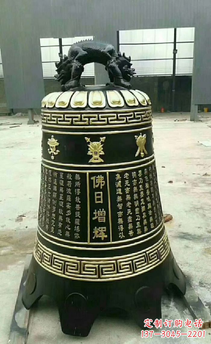 贵阳寺庙铜钟雕塑 (6)