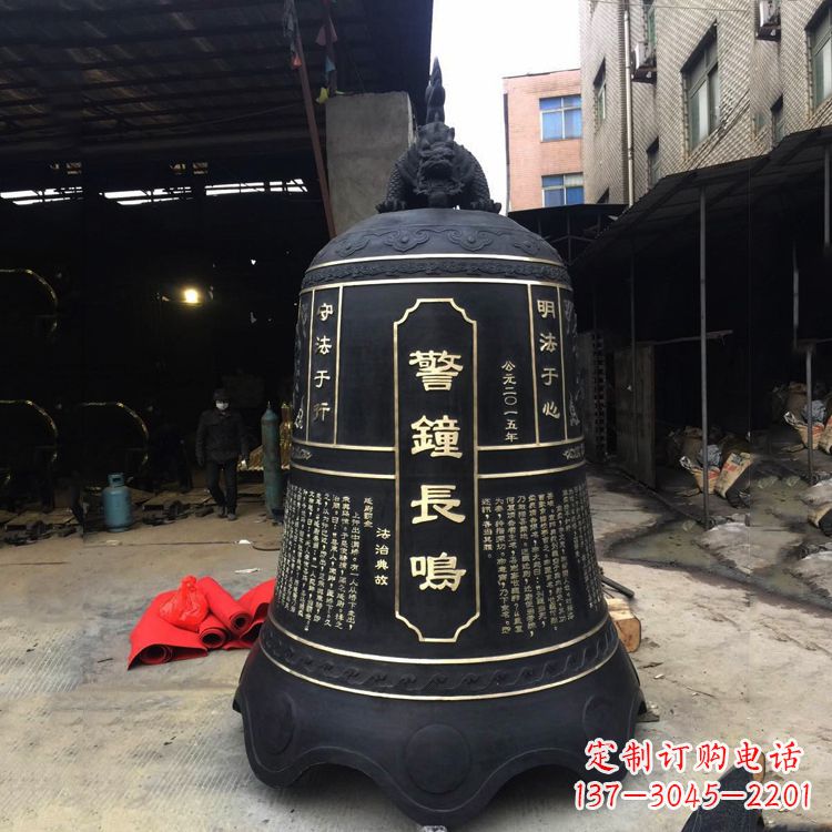 贵阳寺庙铜钟雕塑