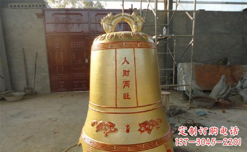贵阳寺庙铸铜钟雕塑