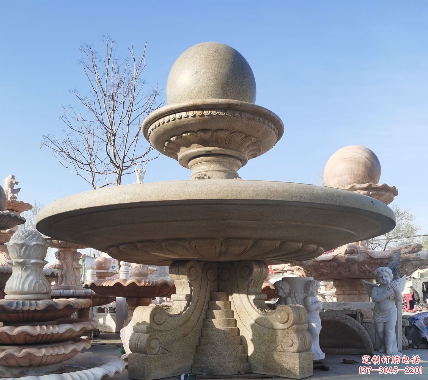 贵阳松香玉大理石风水球