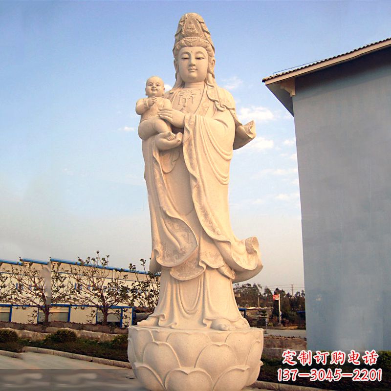 贵阳送子观音石雕