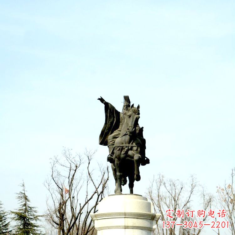 贵阳隋文帝杨坚铜雕塑像