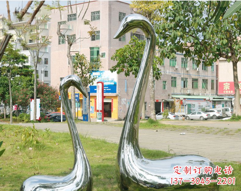 贵阳天鹅抽象不锈钢雕塑112
