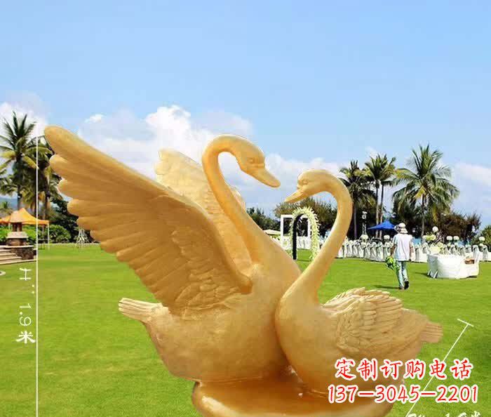 贵阳天鹅铜雕