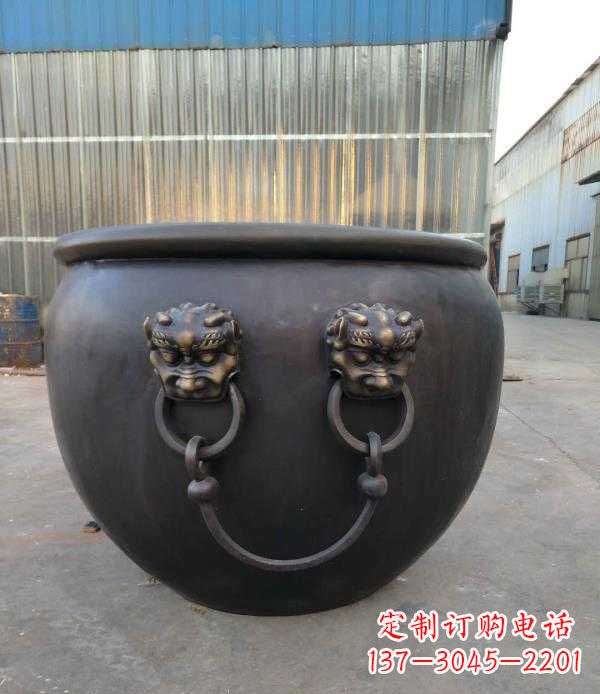 贵阳庭院水缸铜雕