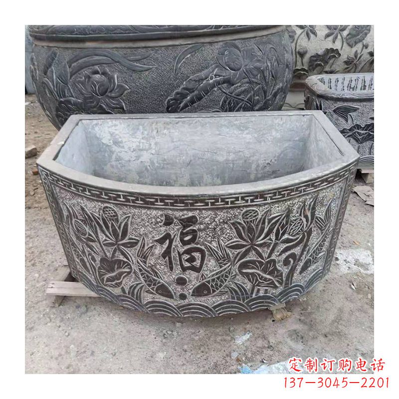 贵阳庭院养鱼石槽